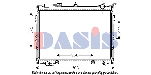 AKS DASIS radiatorius, variklio aušinimas 110059N